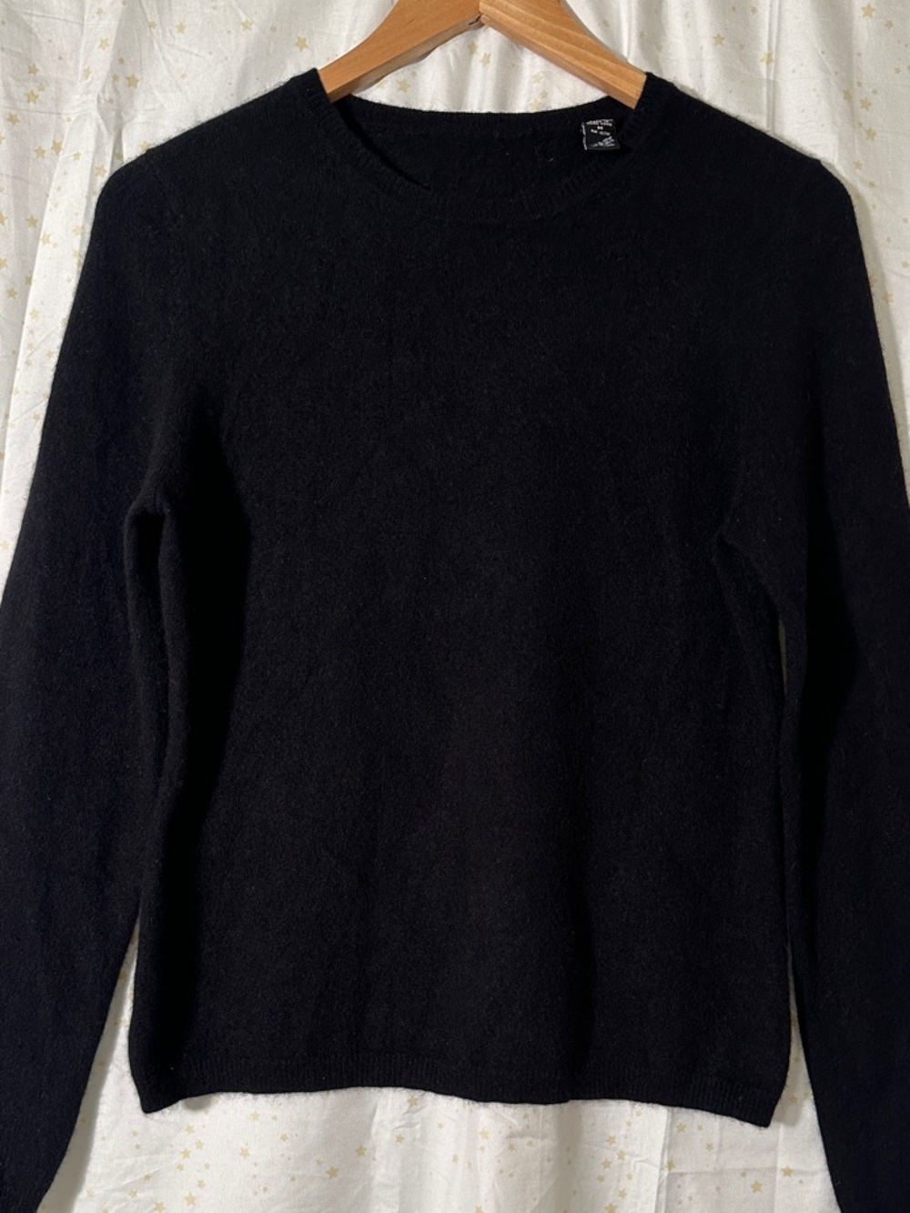 Black Crewneck Sweater - Women's Classic Knit